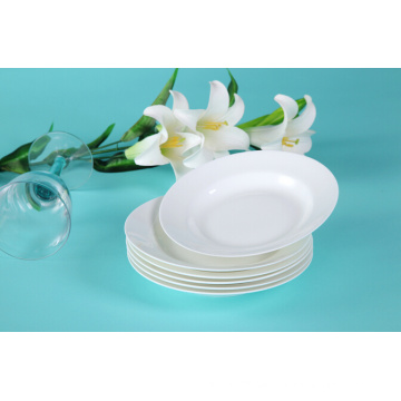 Haonai bulk und billig Restaurant Bone China Platte